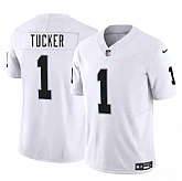 Men & Women & Youth Las Vegas Raiders #1 Tre Tucker White 2025 F.U.S.E. Vapor Stitched Jersey,baseball caps,new era cap wholesale,wholesale hats